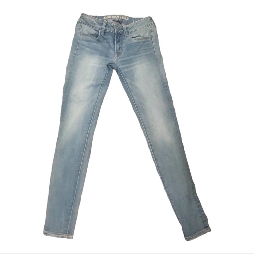 Women's American Eagle Jegging Blue Jeans Size 2 in Excellent Used Con…